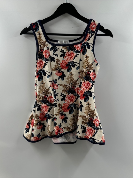 Papaya Tops - Papaya Floral Peplum Tank Top – Women’s Medium